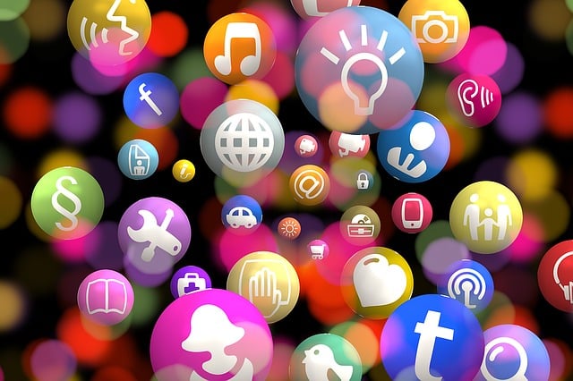 Loads of circles to symbolise health apps available