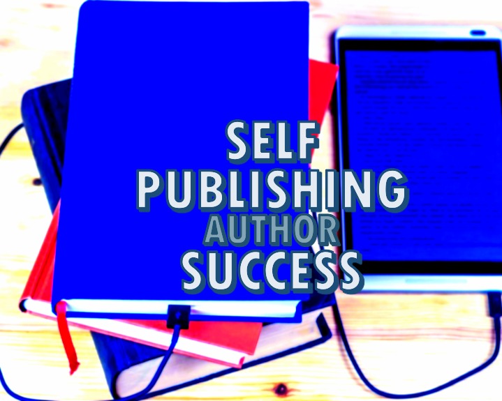 Self publishing image of two books and an ereader